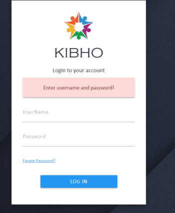 Kibho Login